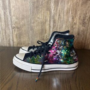 Converse Chuck 70 High Pride Sequined 167755C Men’s 8.5 Women’s 10.5